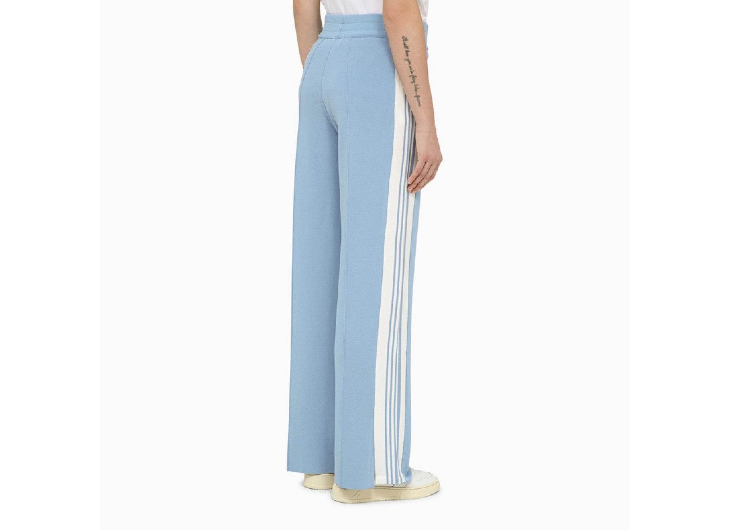 Autry Stripped Knitted Track Pants In Blue