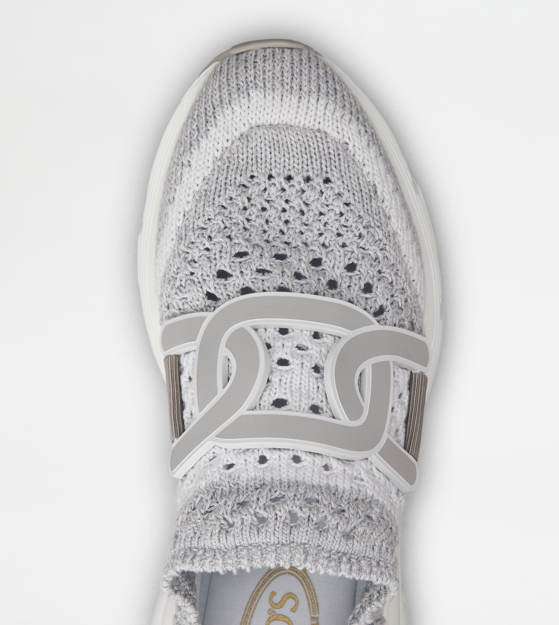 Tod's Kate Fabric Slip-on Sneakers In White