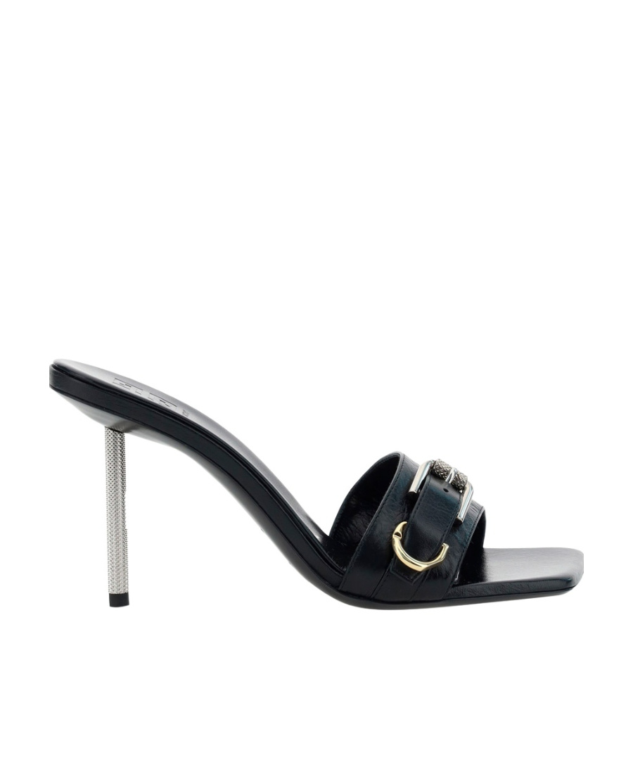 Givenchy Voyou High Strap Mule Sandals In Black