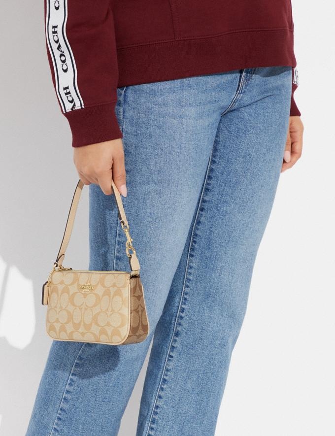 Coach Nolita 19 Checkered Handbag In Nude
