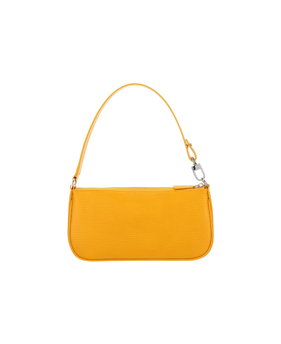 By Far Zippered Shoulder Bag In Yellow