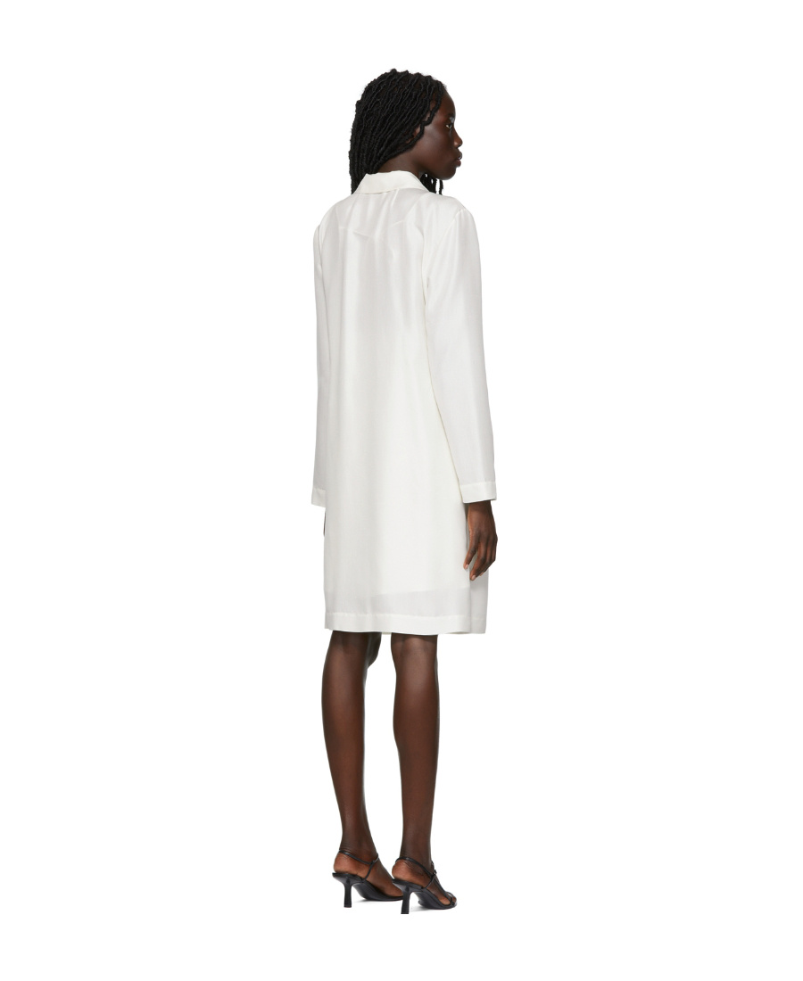 The Row Tie A Trench Coat In White