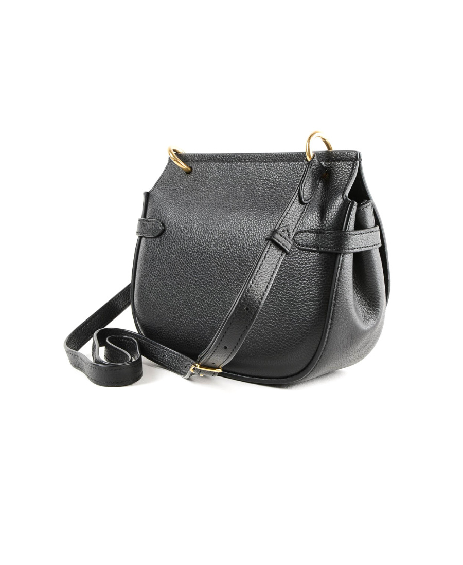 MULBERRY BLACK LOGO SHOULDER BAG