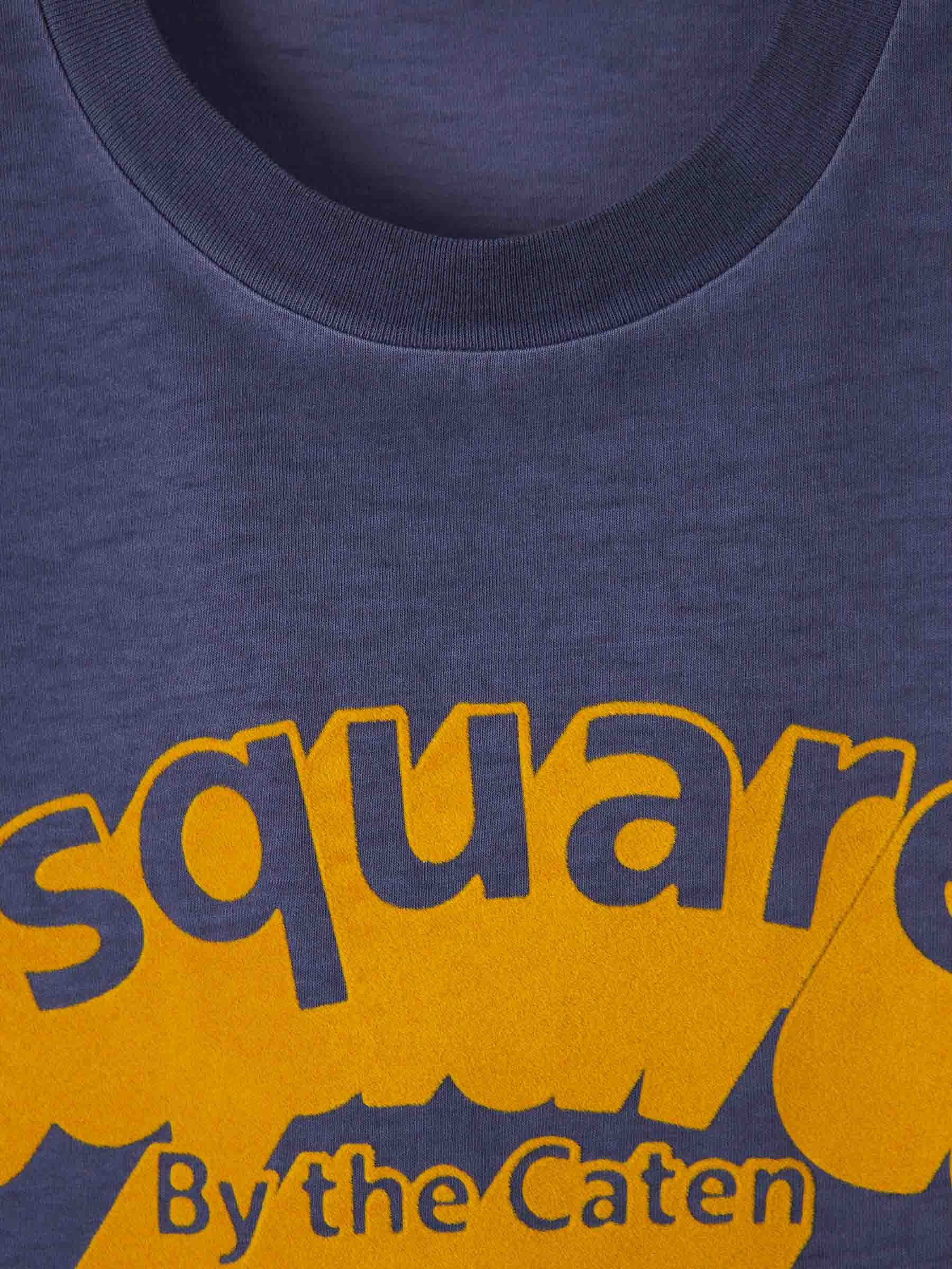 Dsquared2 Flocked Logo T-shirt In Blue