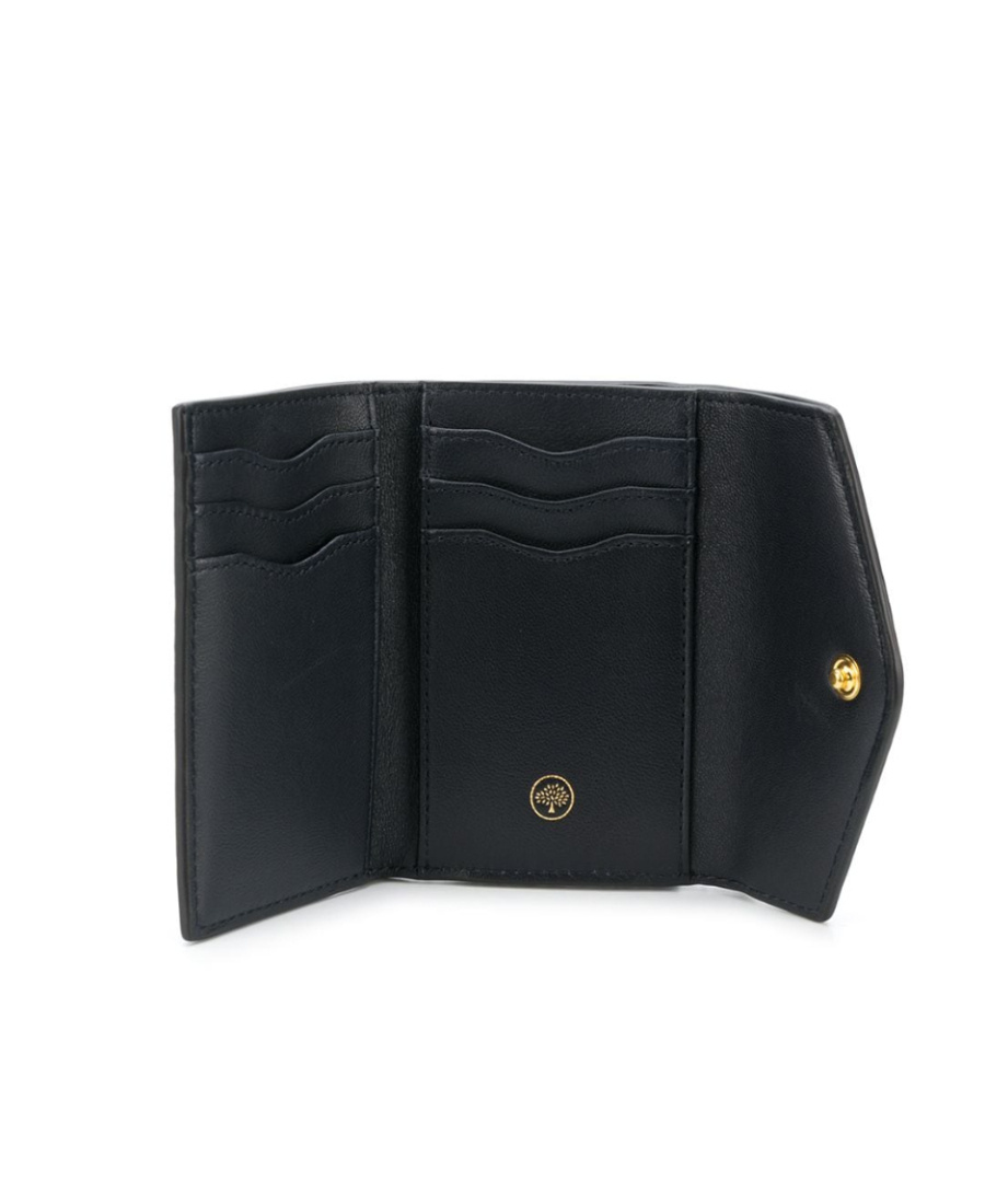 Shop Mulberry Envelope Logo Wallet In Green