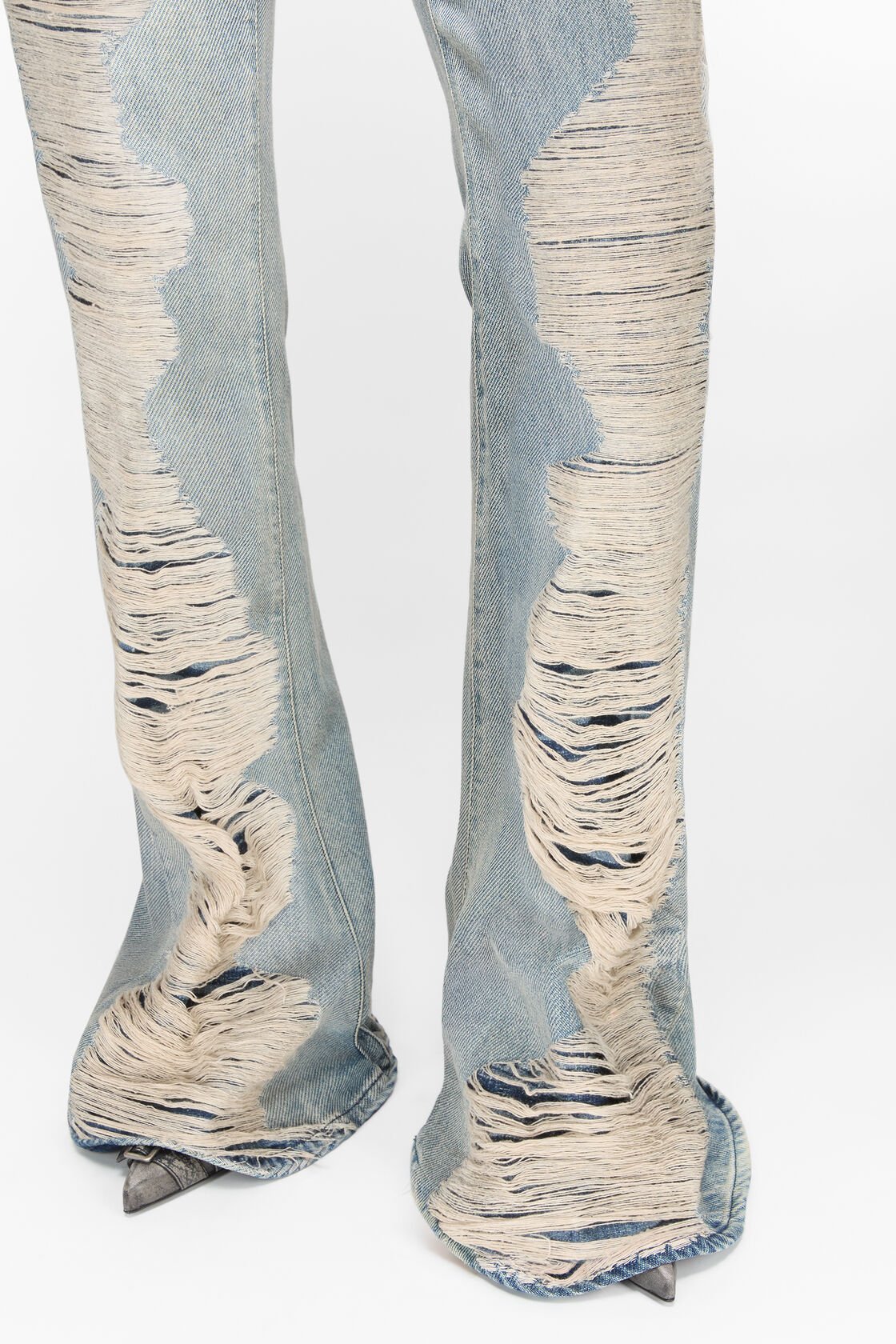 Acne Studios Belt-loop Jeans In Gray