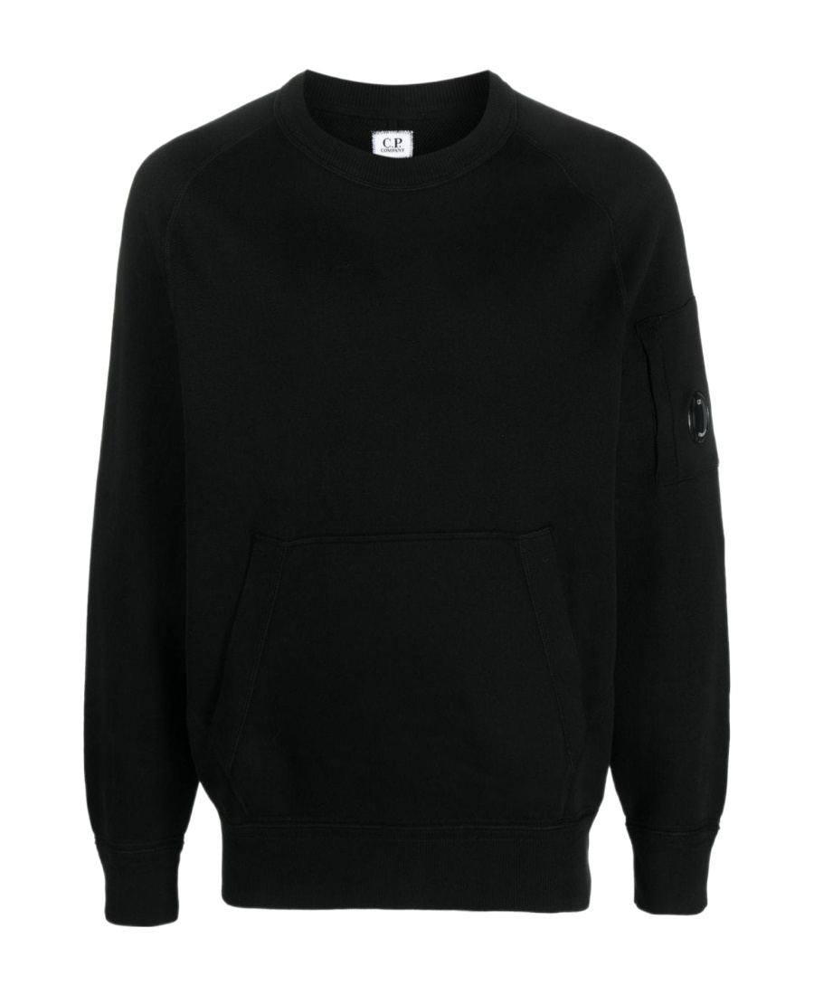 C.p. Company Cotton Crewneck Sweatshirt In Black