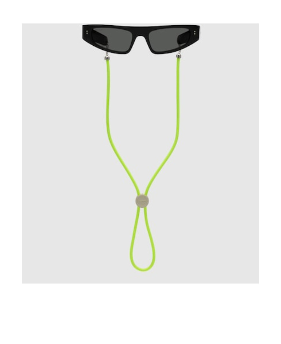 Gucci Thin Shield-frame Sunglasses In Black