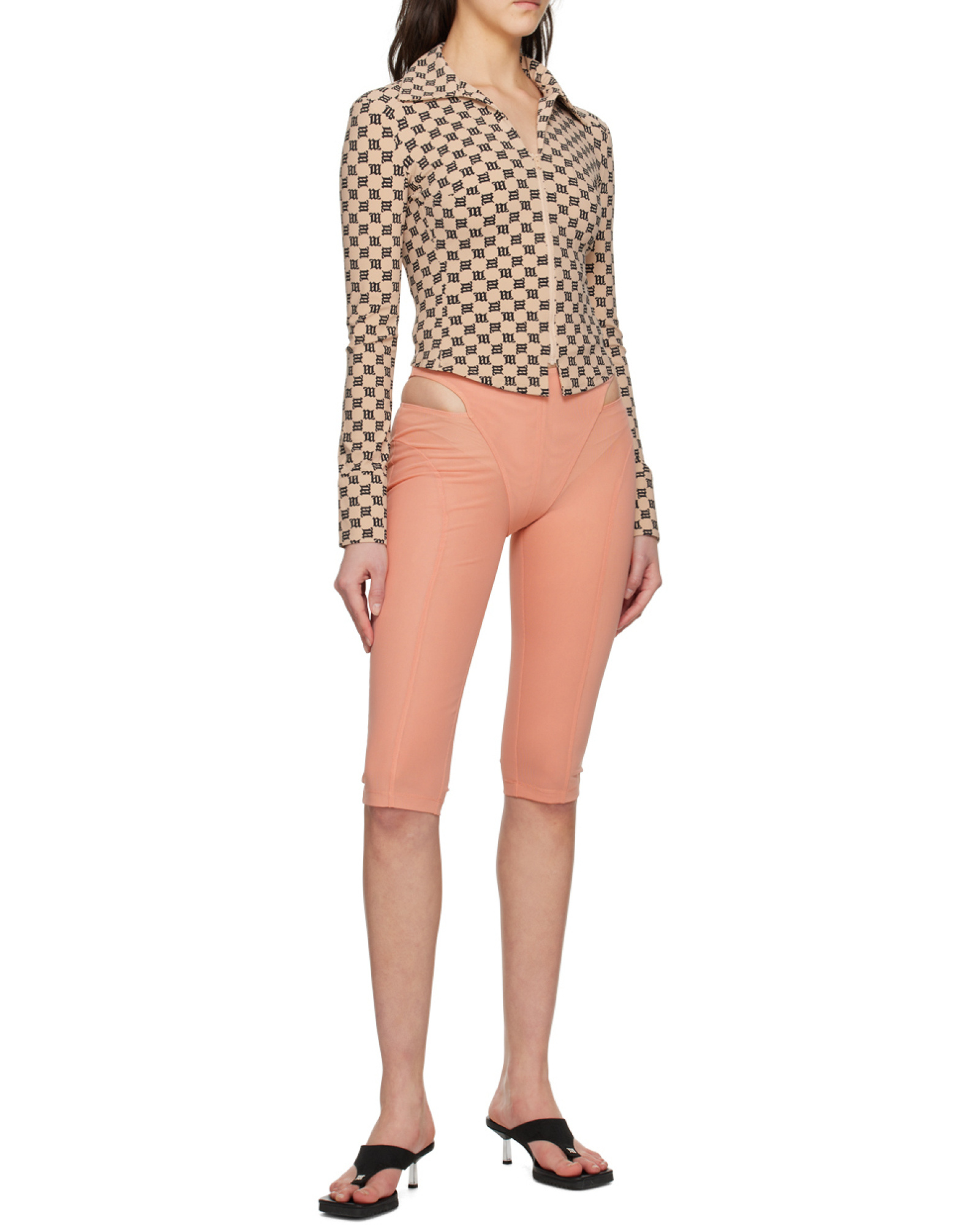 Misbhv Monogram-print Zip-up Top