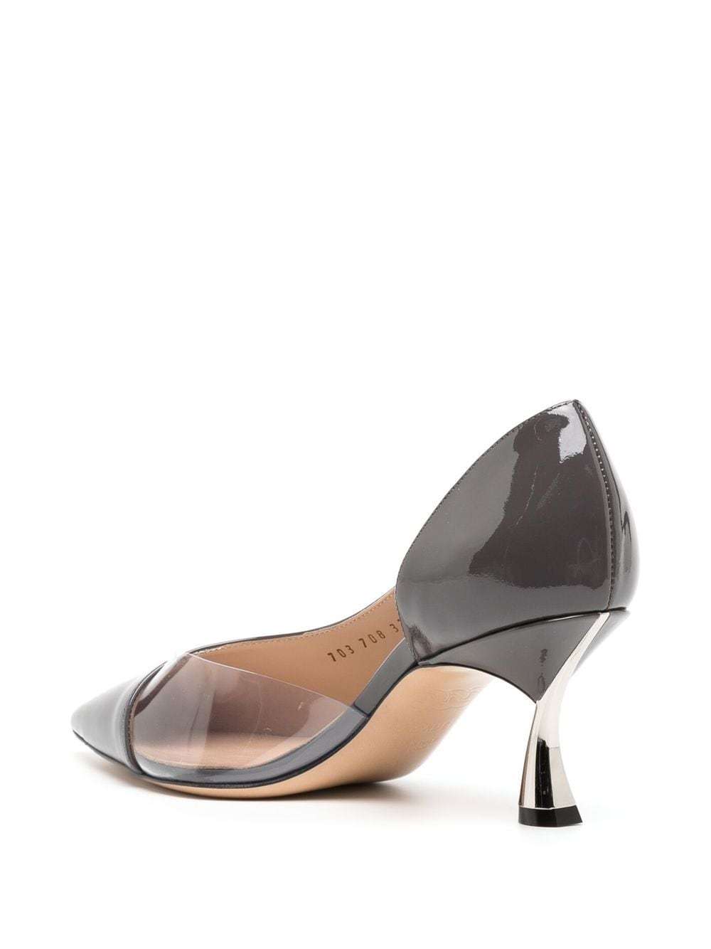 Casadei Pointed-toe High-shine Finish Pumps In Black