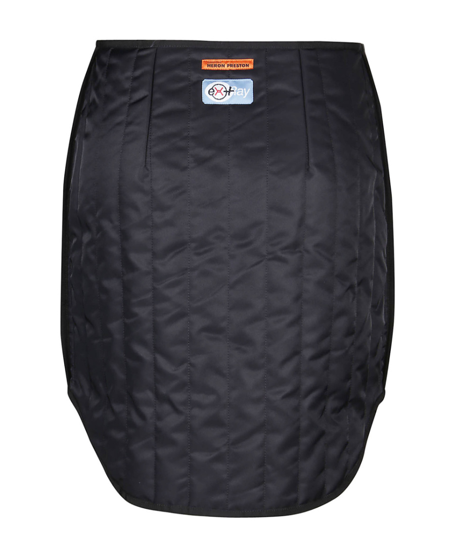 Heron Preston Ex-ray Quilted Mini Skirt In Black