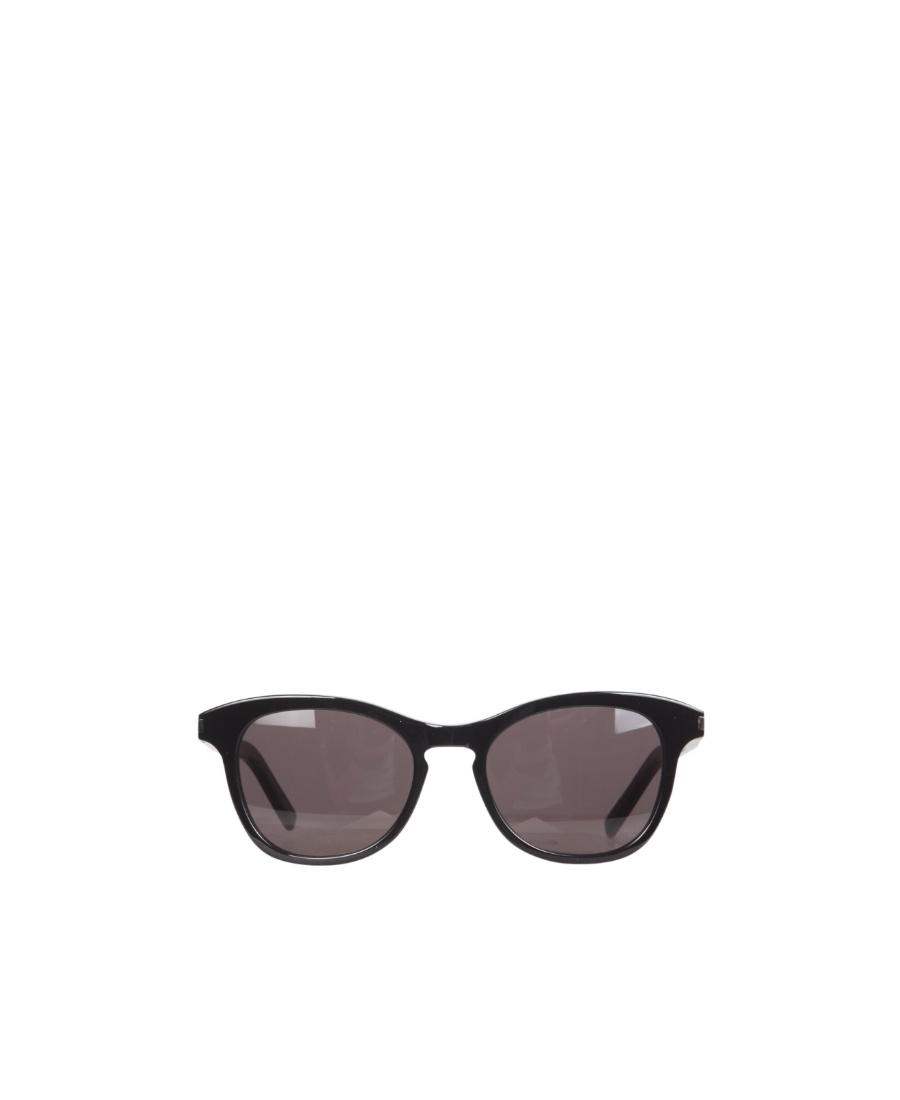 Saint Laurent Logo Sunglasses In Black