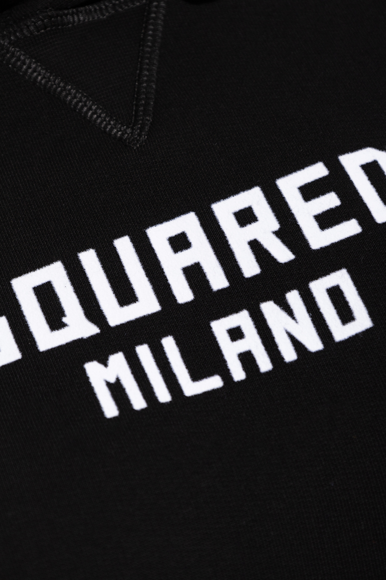 Dsquared2 Logo Printed Drawstring Hoodie In Black