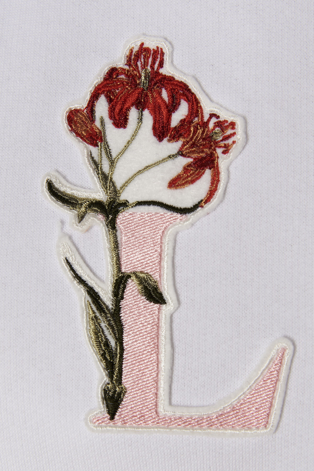 Lanvin Logo-embroidered Drawstring Hoodie In White