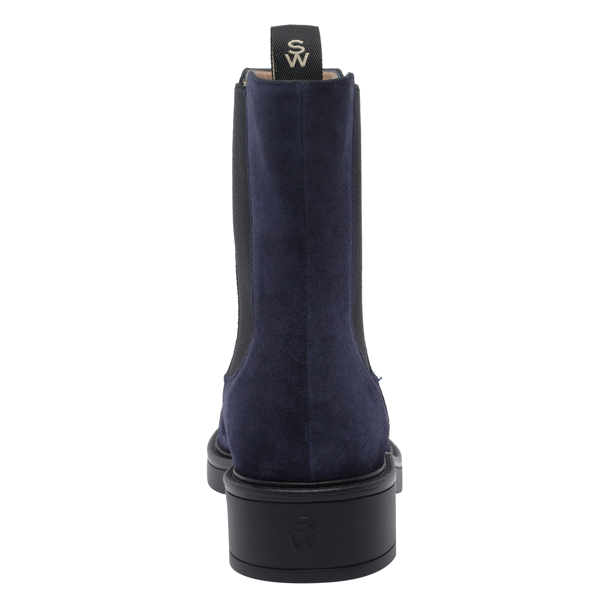 Stuart Weitzman Suede Ankle Boots Featuring Block Heel In Blue