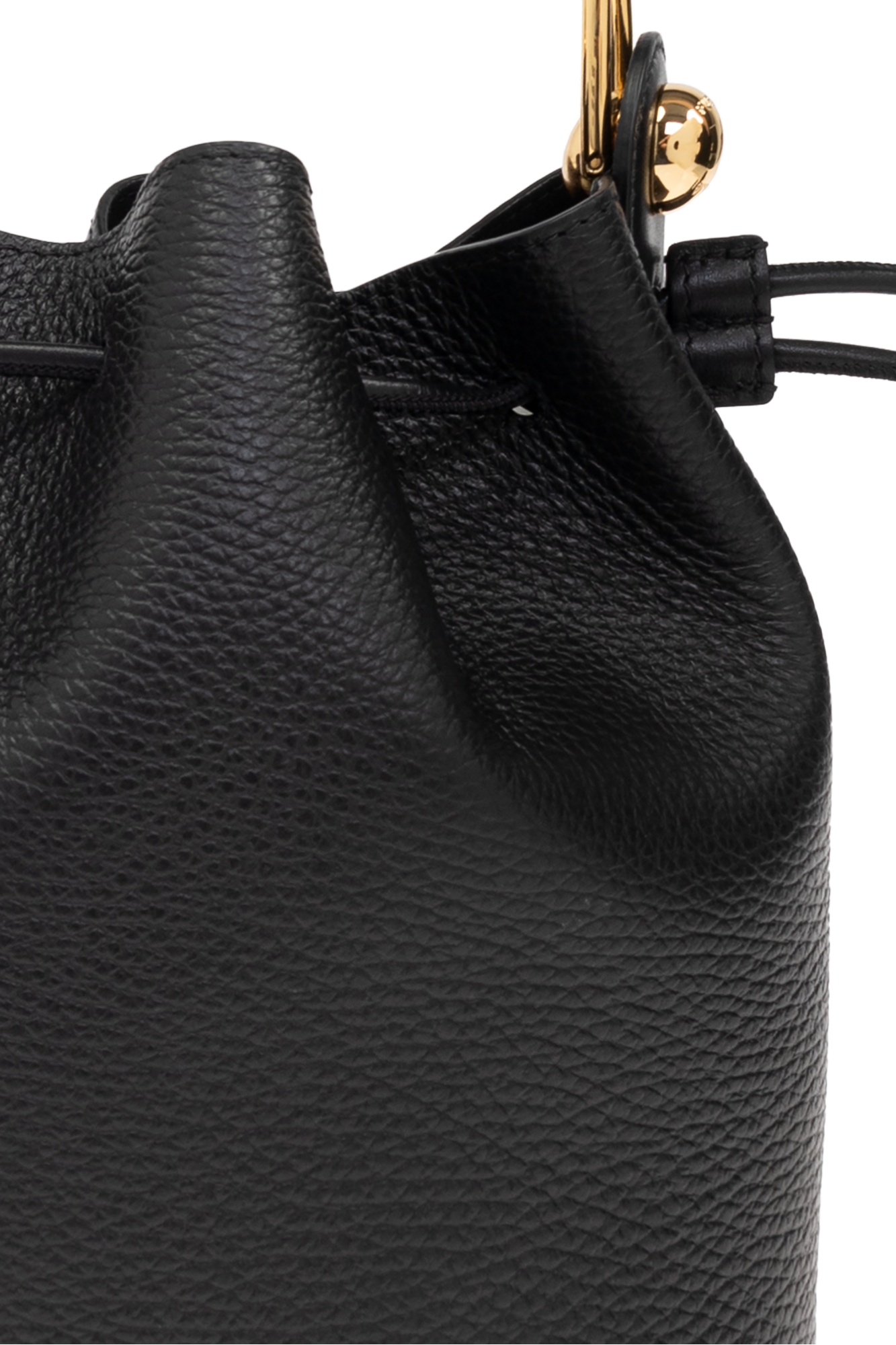 Furla Draw-rope Bucket Bag In Black