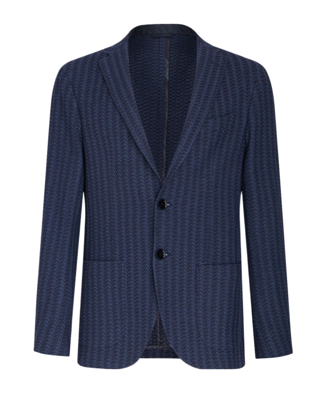 Etro Men's Basic Knit Blazer In Blue