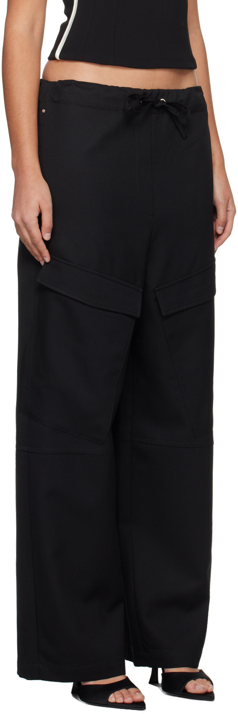 Paris Georgia Loose Casual Pants In Black
