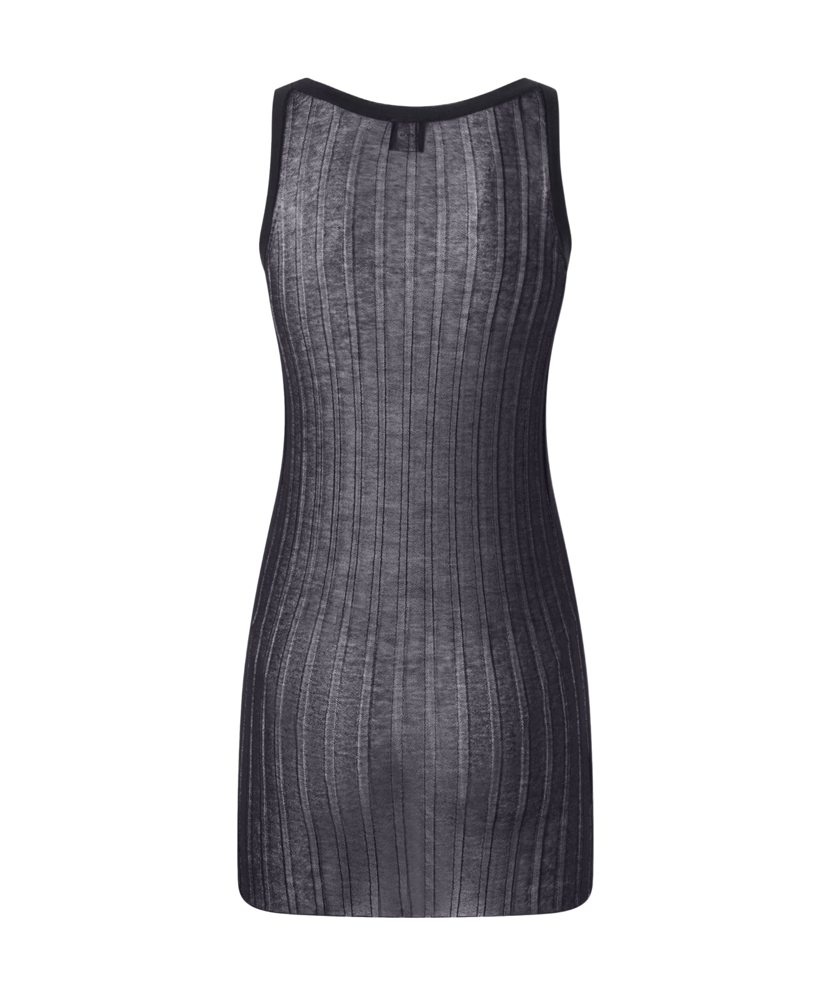 Pinko Rib Long Vest In Black