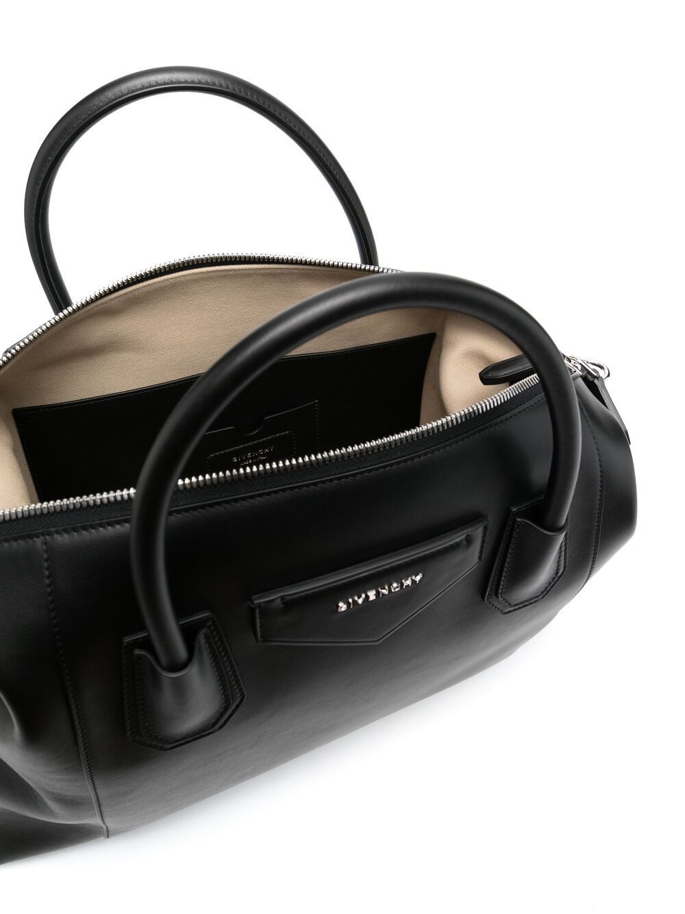 Shop Givenchy Logo-plaque Tote Bag In Black