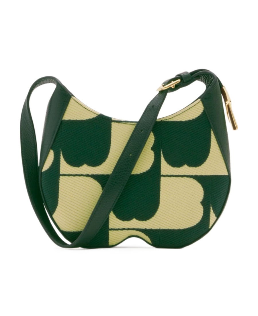 Burberry Small Chess Leather Shoulder Bag In Green