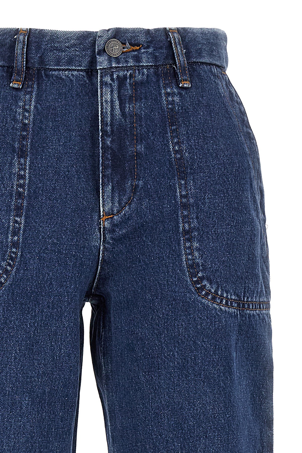 Apc High-waist Flared Jeans In Blue