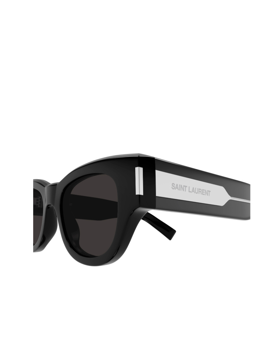 Saint Laurent Naked Wire Core Cat-eye Sunglasses In Black