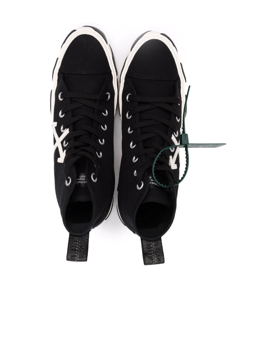 Off-white Vulcanized High-top Sneakers In Black