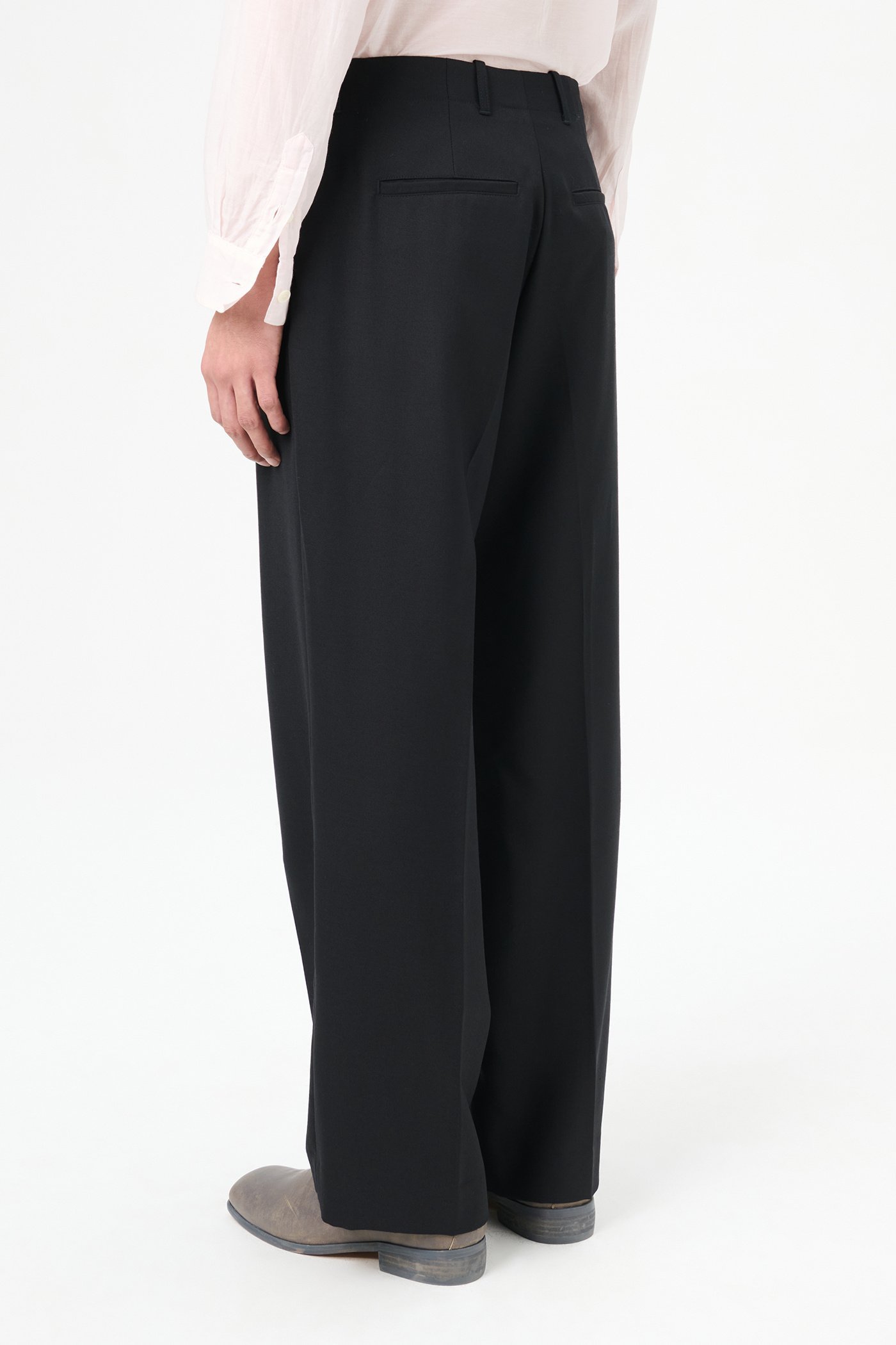 Our Legacy Borrowed Wool Trousers In Black