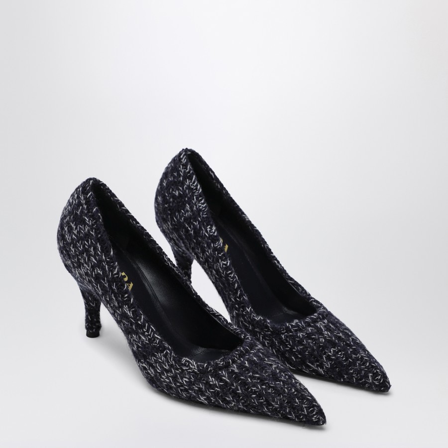 Prada Pointed High Heels In Animal Print