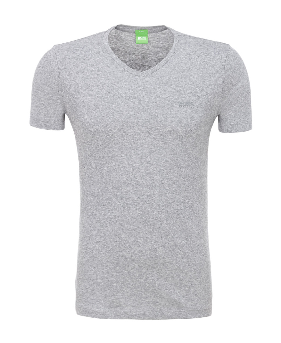 Hugo Boss Logo Details T-shirt In Gray