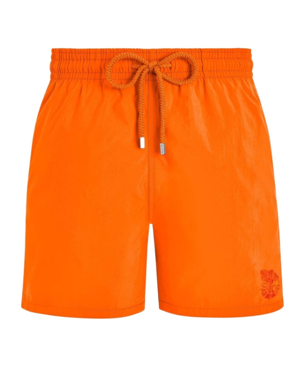Vilebrequin Elasticated-waist Swim Shorts In Orange
