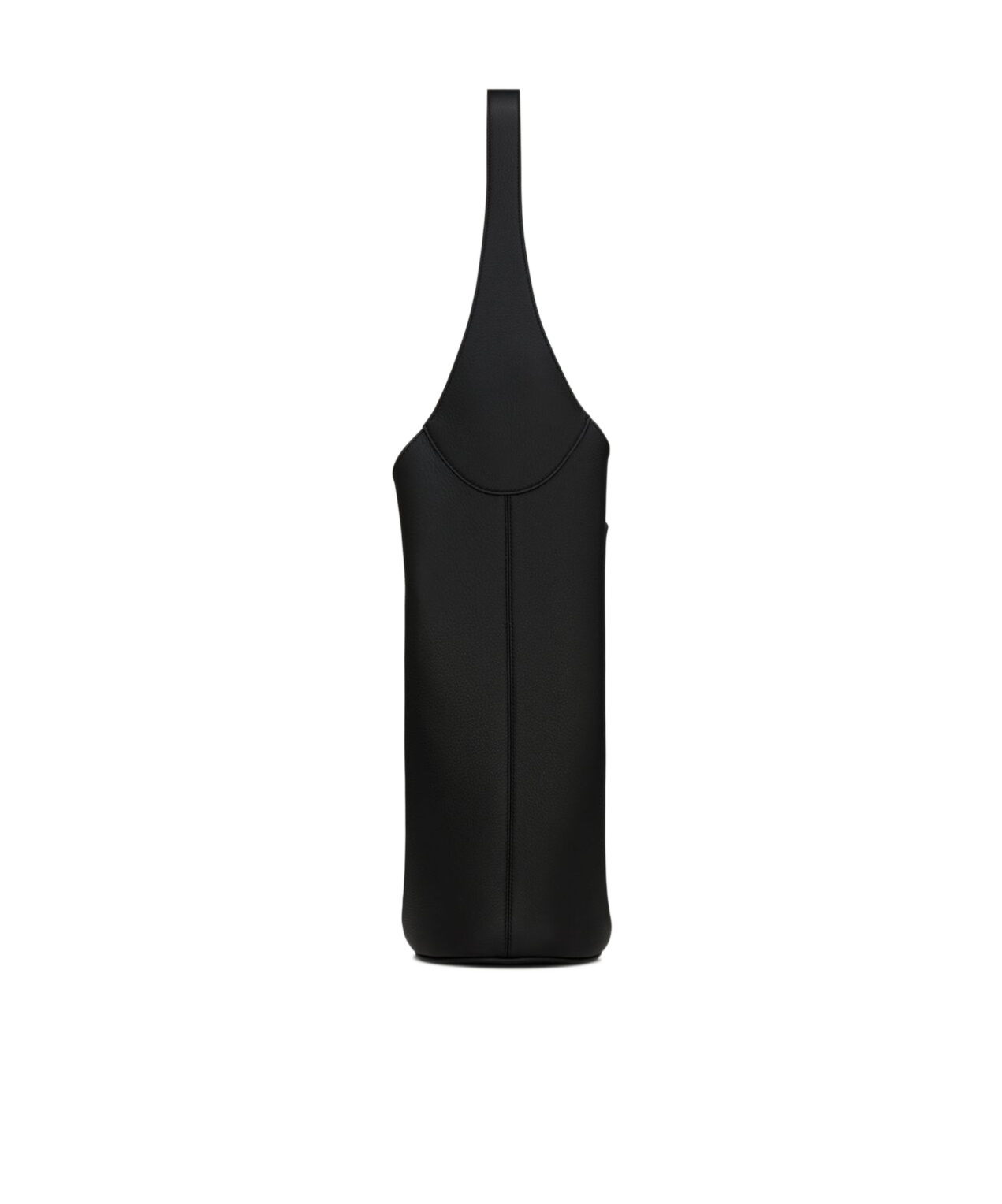 Saint Laurent Logo Hobo Bucket Bag In Black
