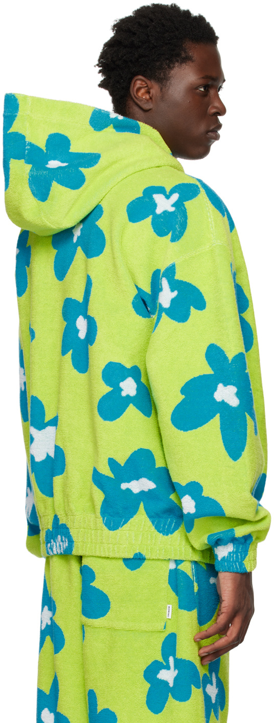 Bonsai Long-sleeved Hooded Sweater In Green