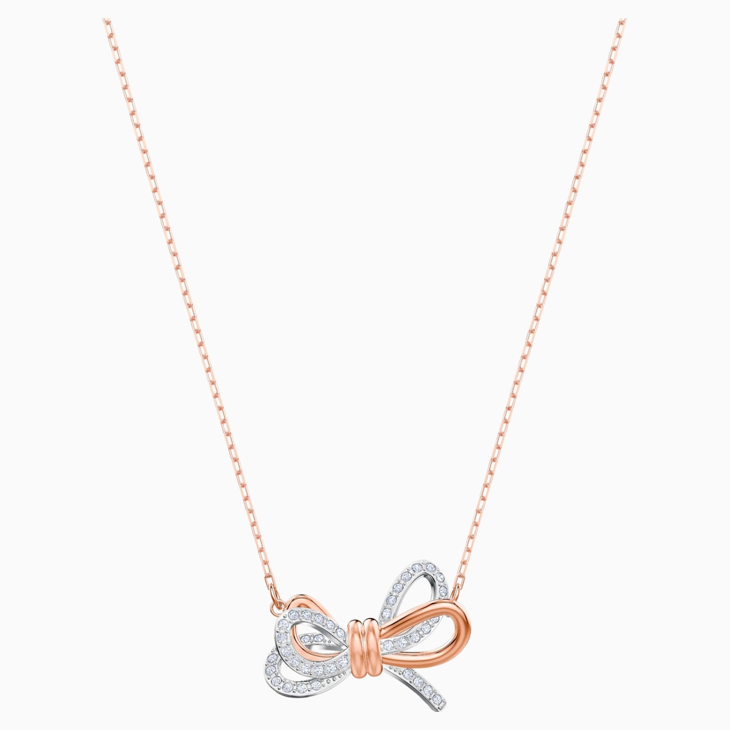 Swarovski Lifelong Bow Necklace In Yellow
