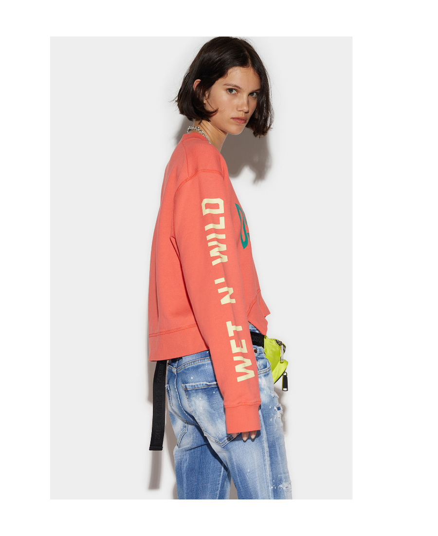 Dsquared2 Logo-print Sweatshirt In Red