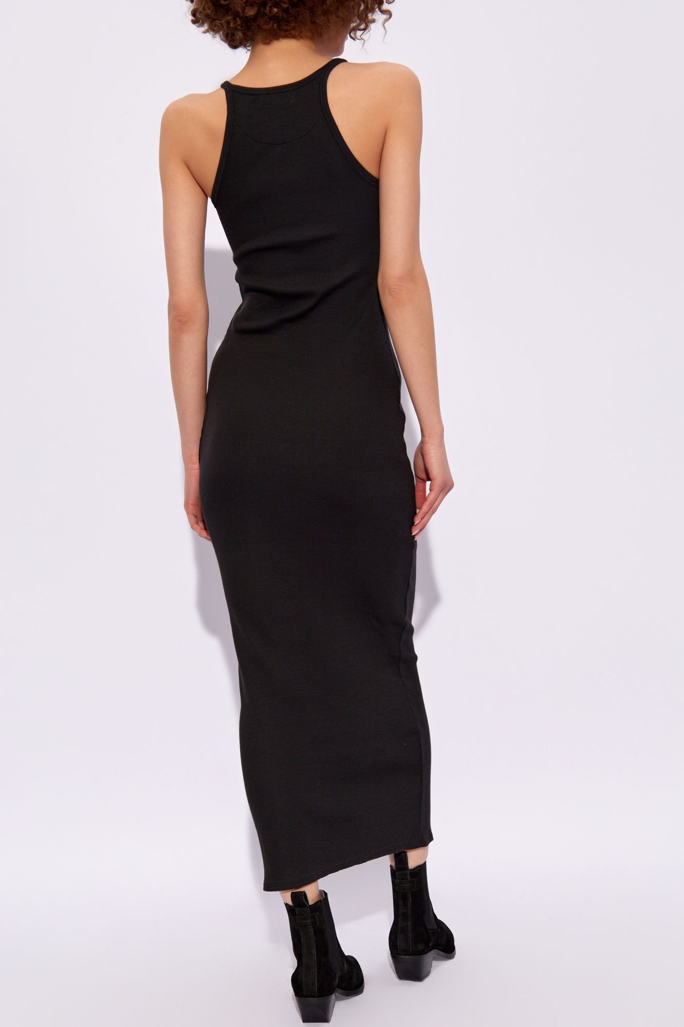 Rag & Bone Women's The Essential Rib-knit String Tank Maxi Dress In Black