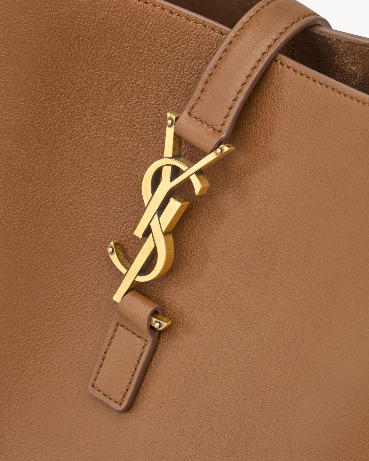 Saint Laurent Le 5 À 7 Large Shoulder Bag In Brown