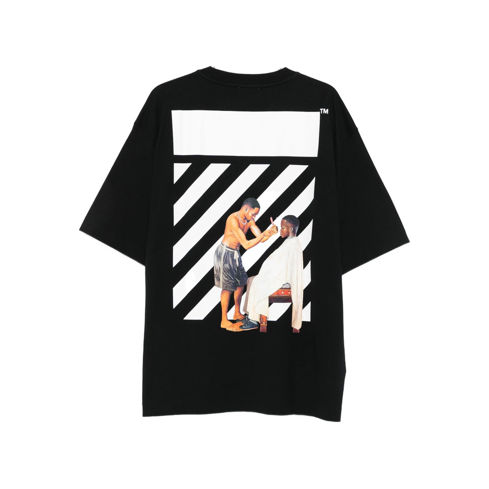 Off-white Logo-print T-shirt In Black