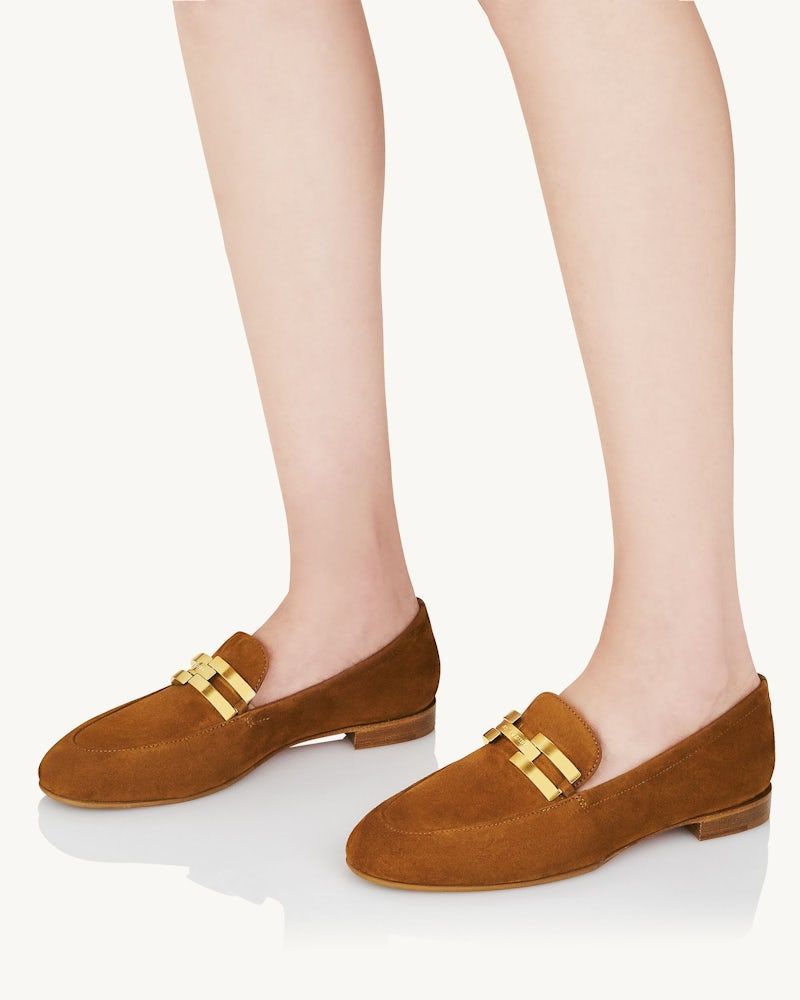 Aquazzura Brandi Loafers In Brown