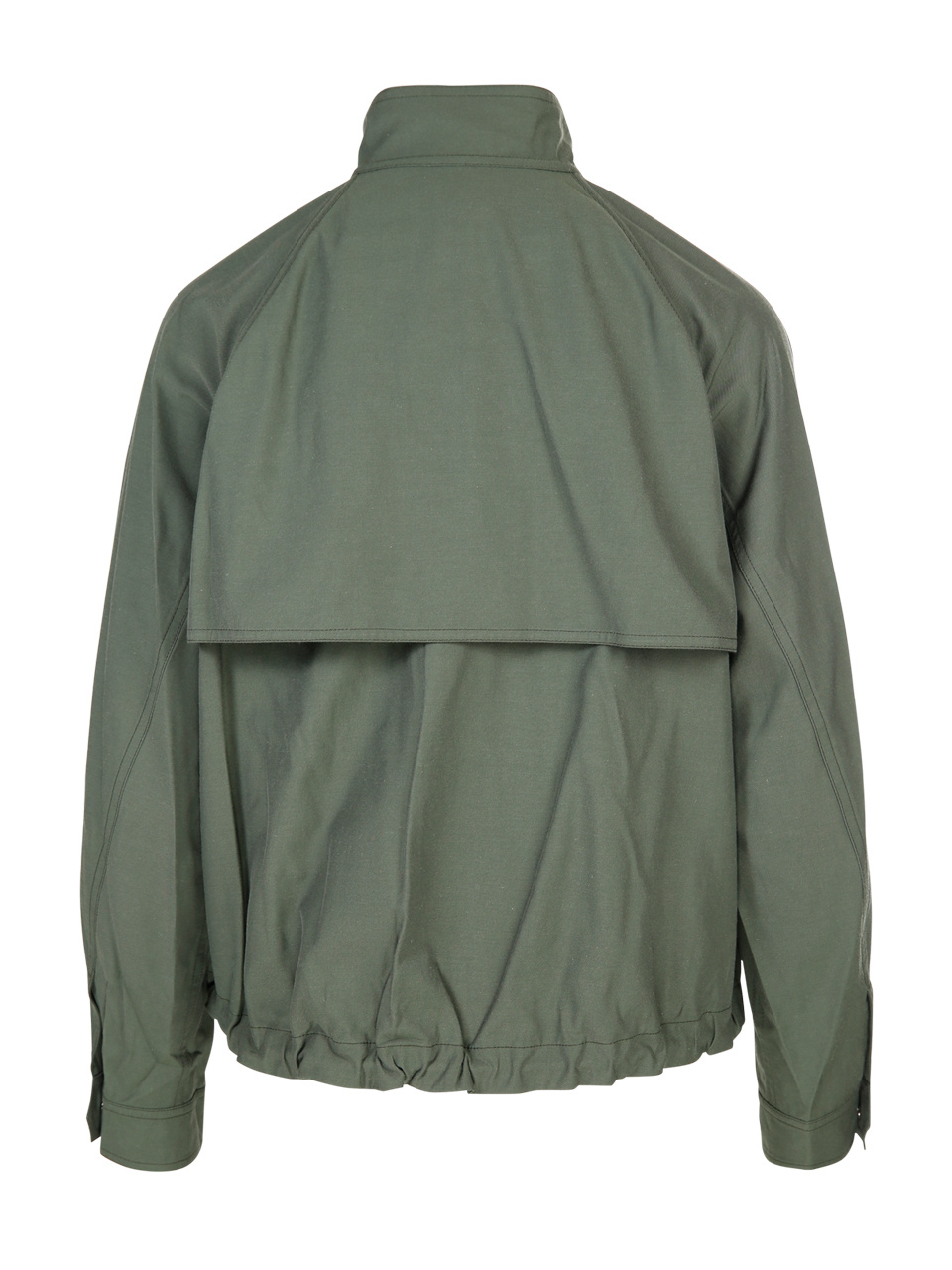 Kenzo Cropped Tiger Patch Jacket In Green