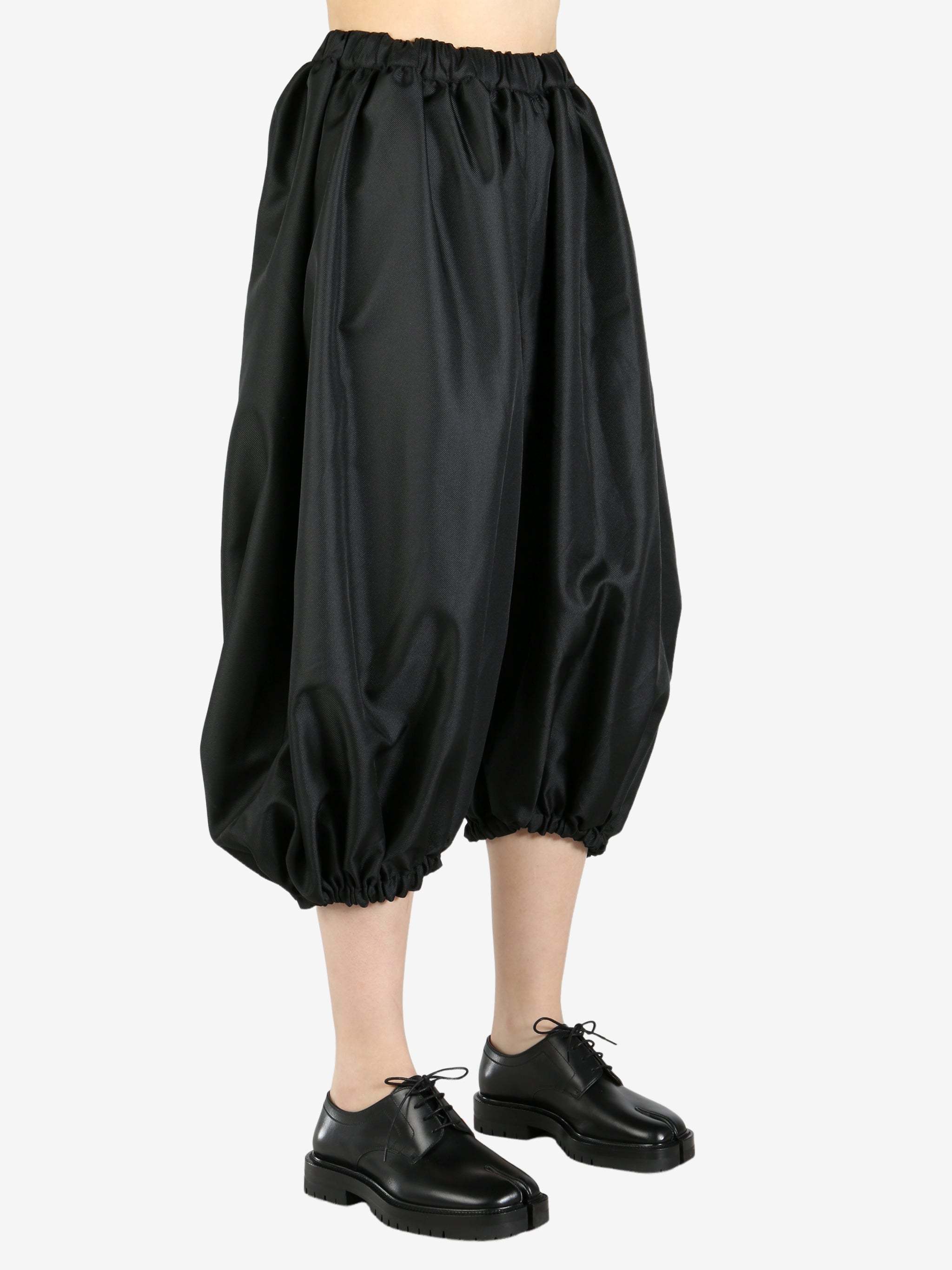 Shop Comme Des Garçons Cropped Trousers In Black
