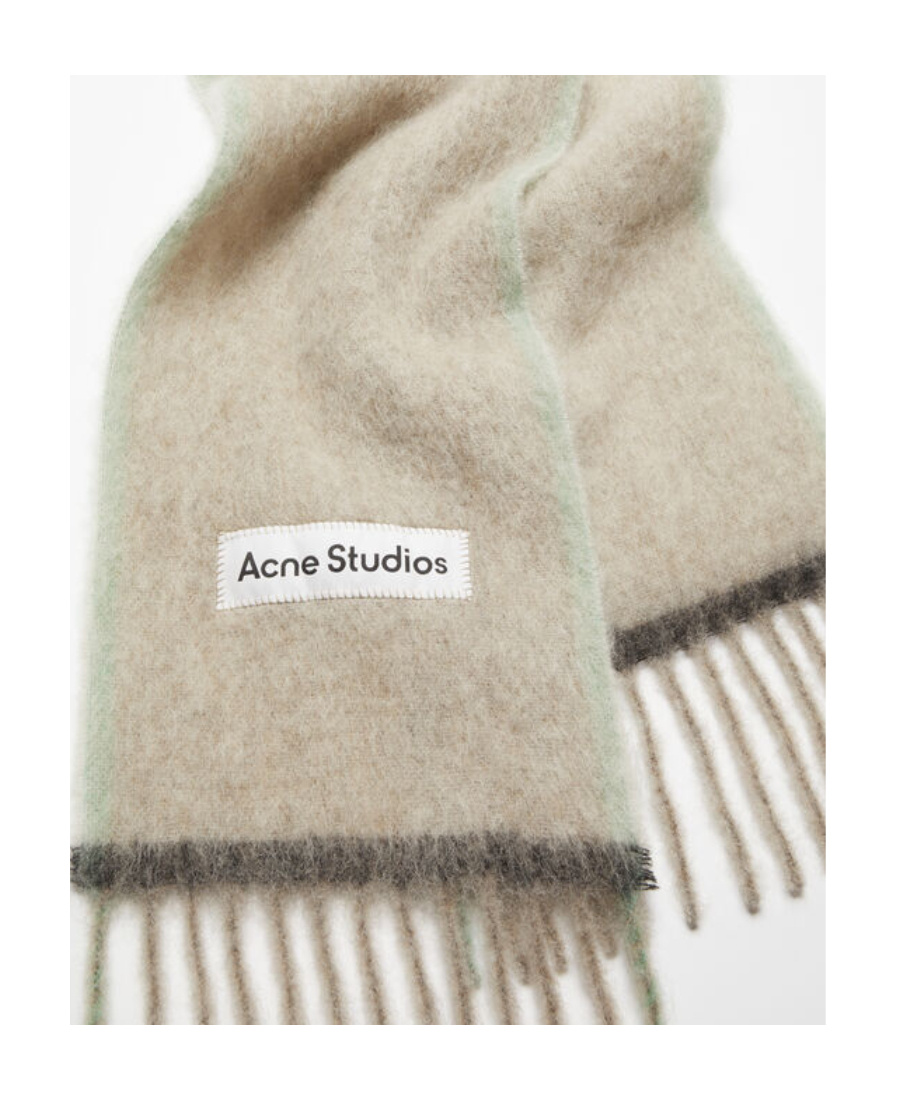 Acne Studios Acne Scarfs In Nude