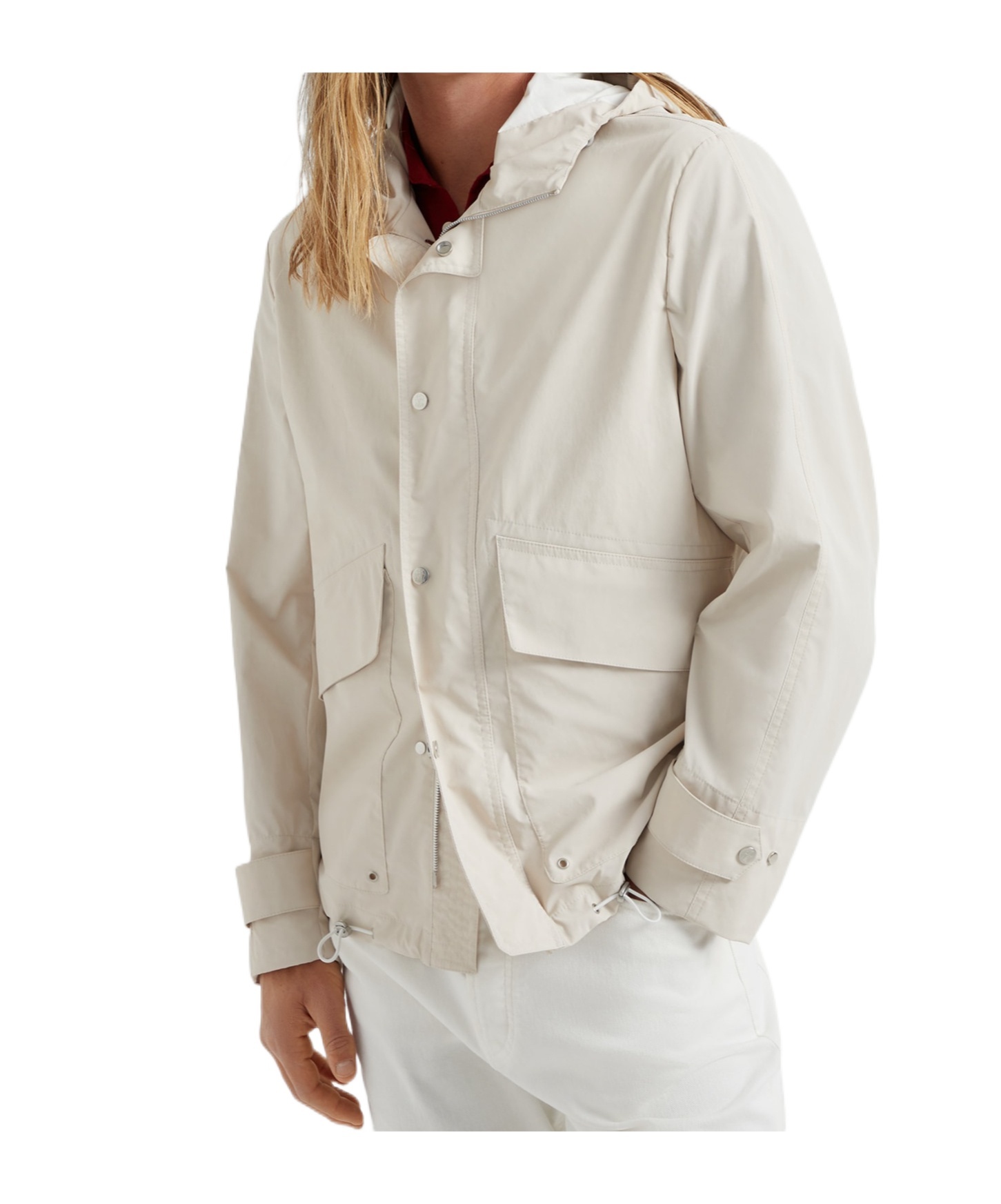 Brunello Cucinelli Water-resistant Parka Jacket In Nude