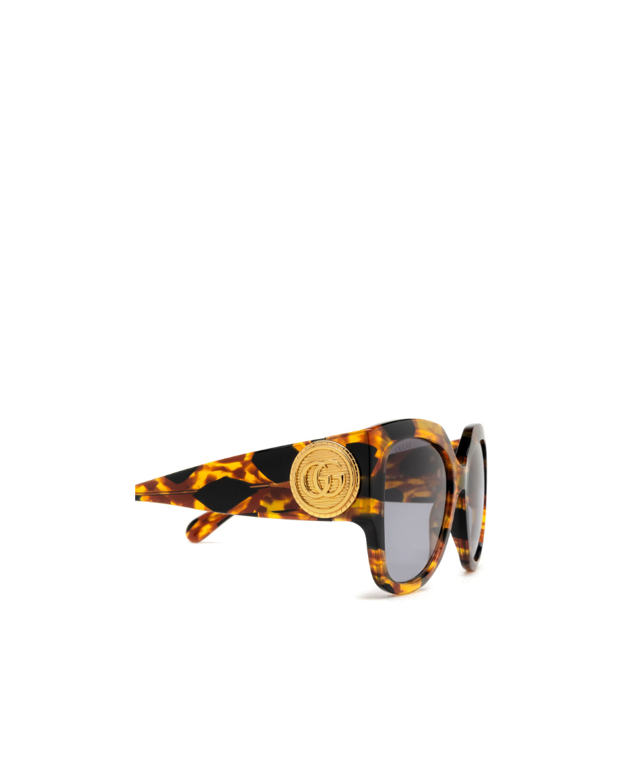 Gucci Tortoiseshell-effect Oversize-frame Sunglasses In Gray