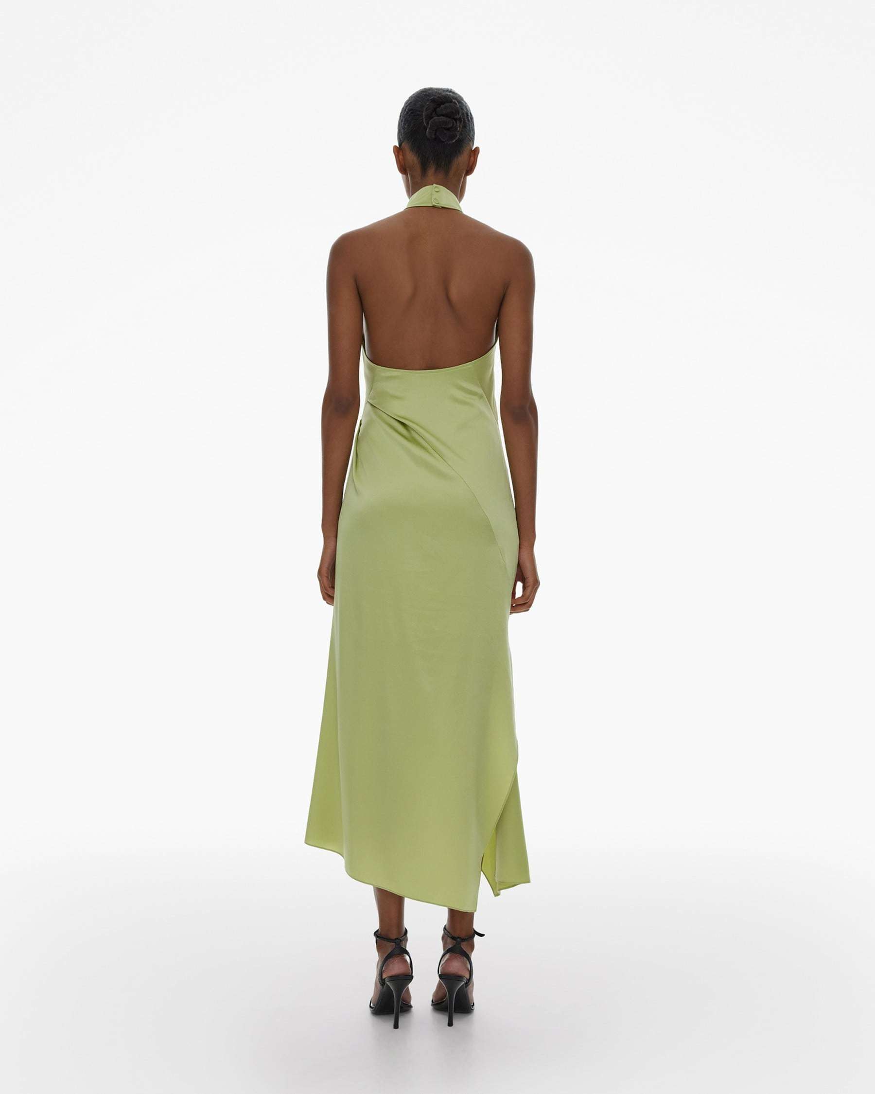 Helmut Lang A Neckline Dress In Green