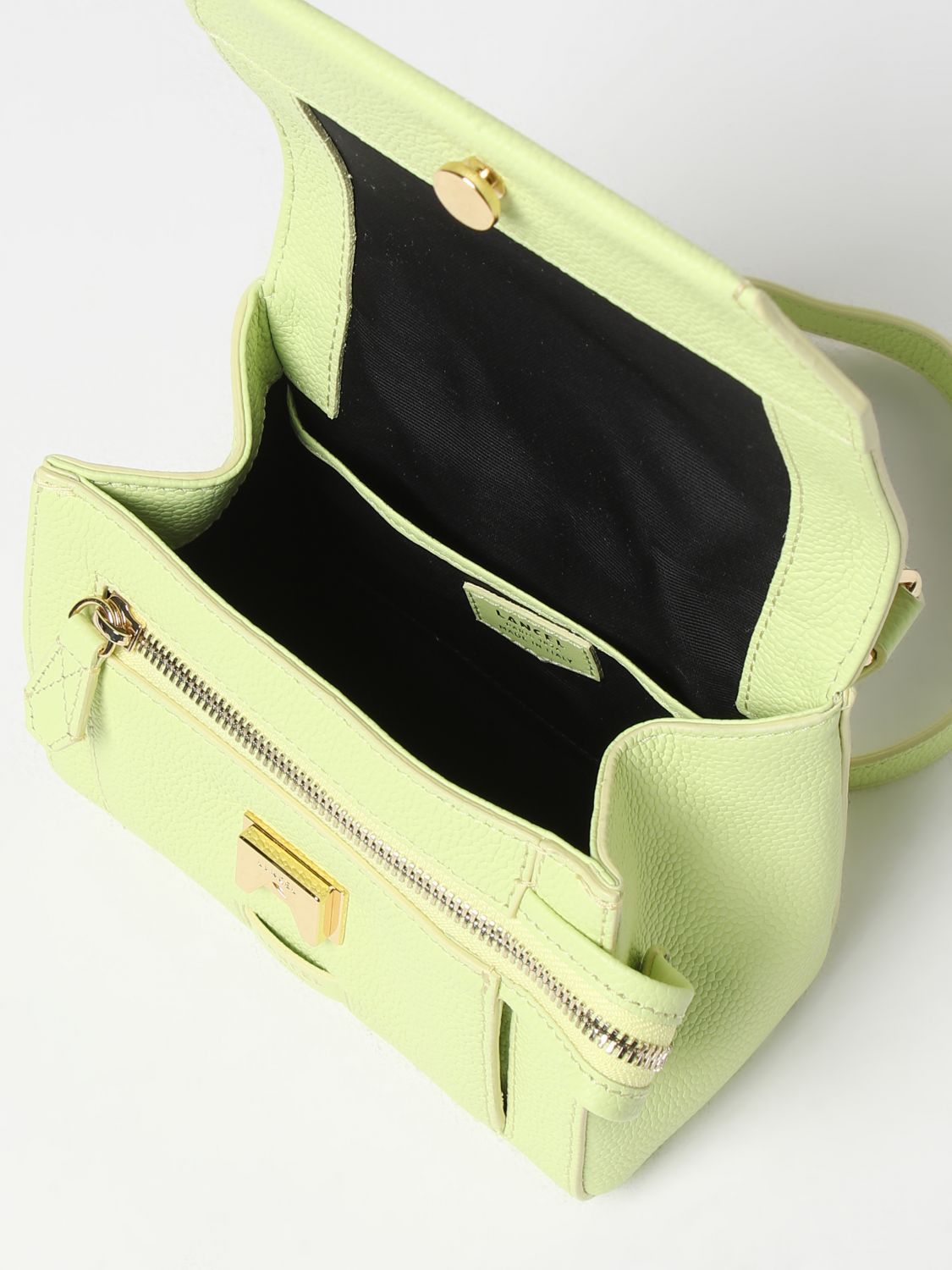 Lancel Chic Chain Strap Shoulder Bag In Yellow