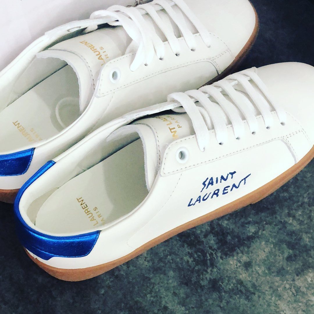 Saint Laurent Court Classic Sl/06 Low-top Sneakers In Pink