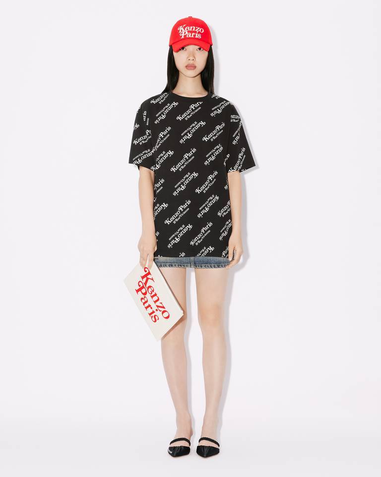 Kenzo Black Printed T-shirt In Black