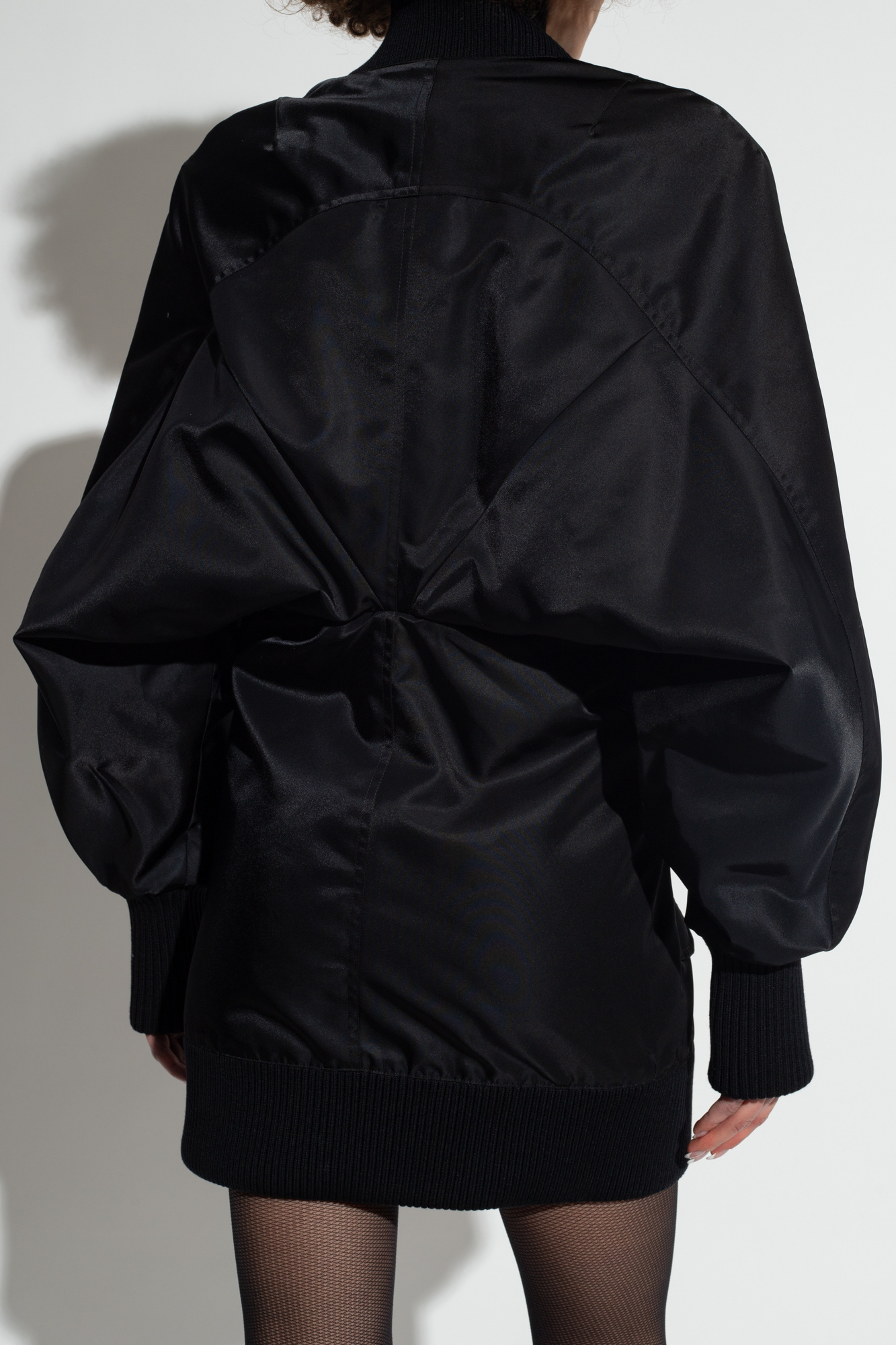 Off-white Off White Puff Dress In Black